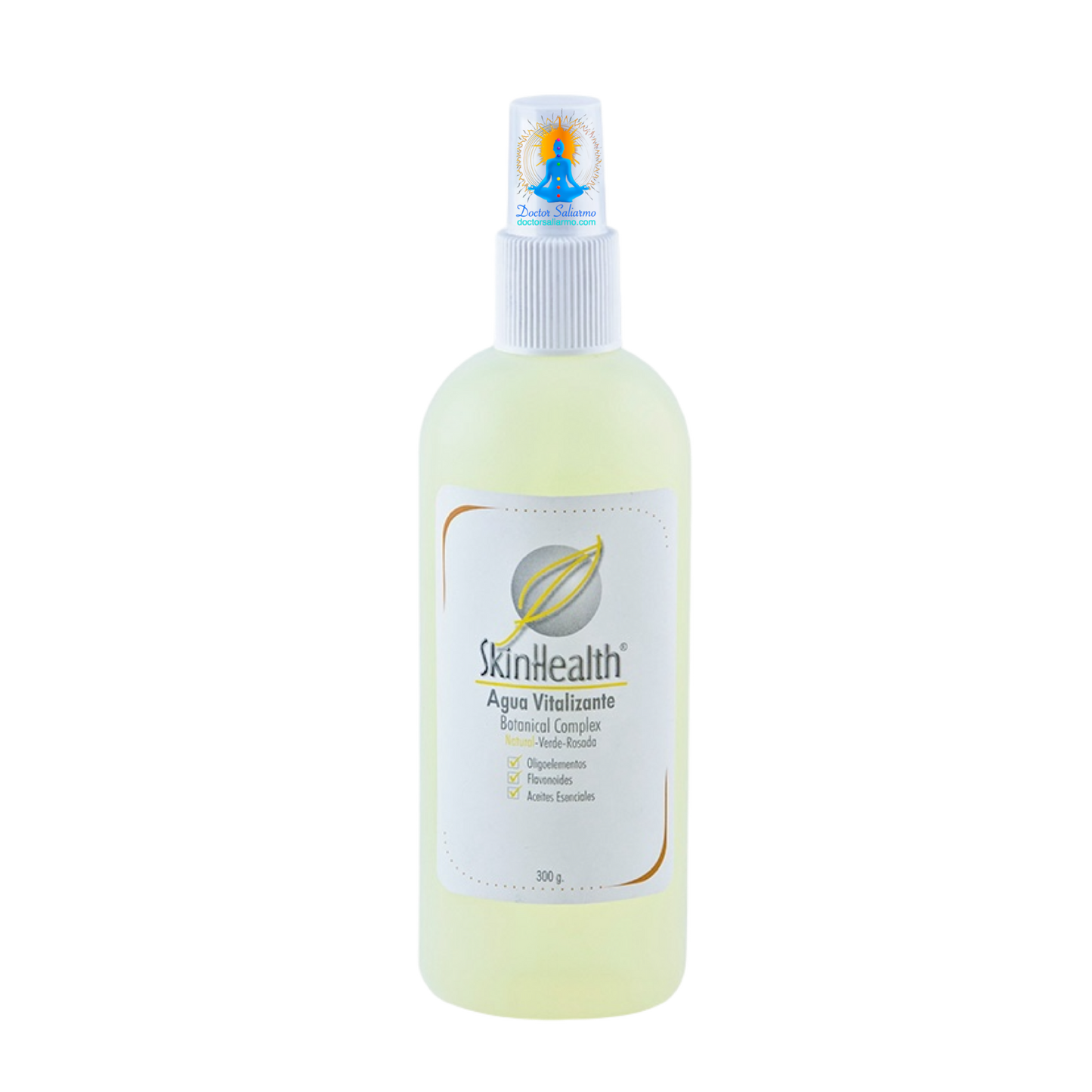 Agua Vitalizante Skin Health tonico, alivia los sintomas de irritacion. Sus funciones son hidratacion, cicatrizacion, desinfectante, antioxidacion, antialergico, antiinflamatorio