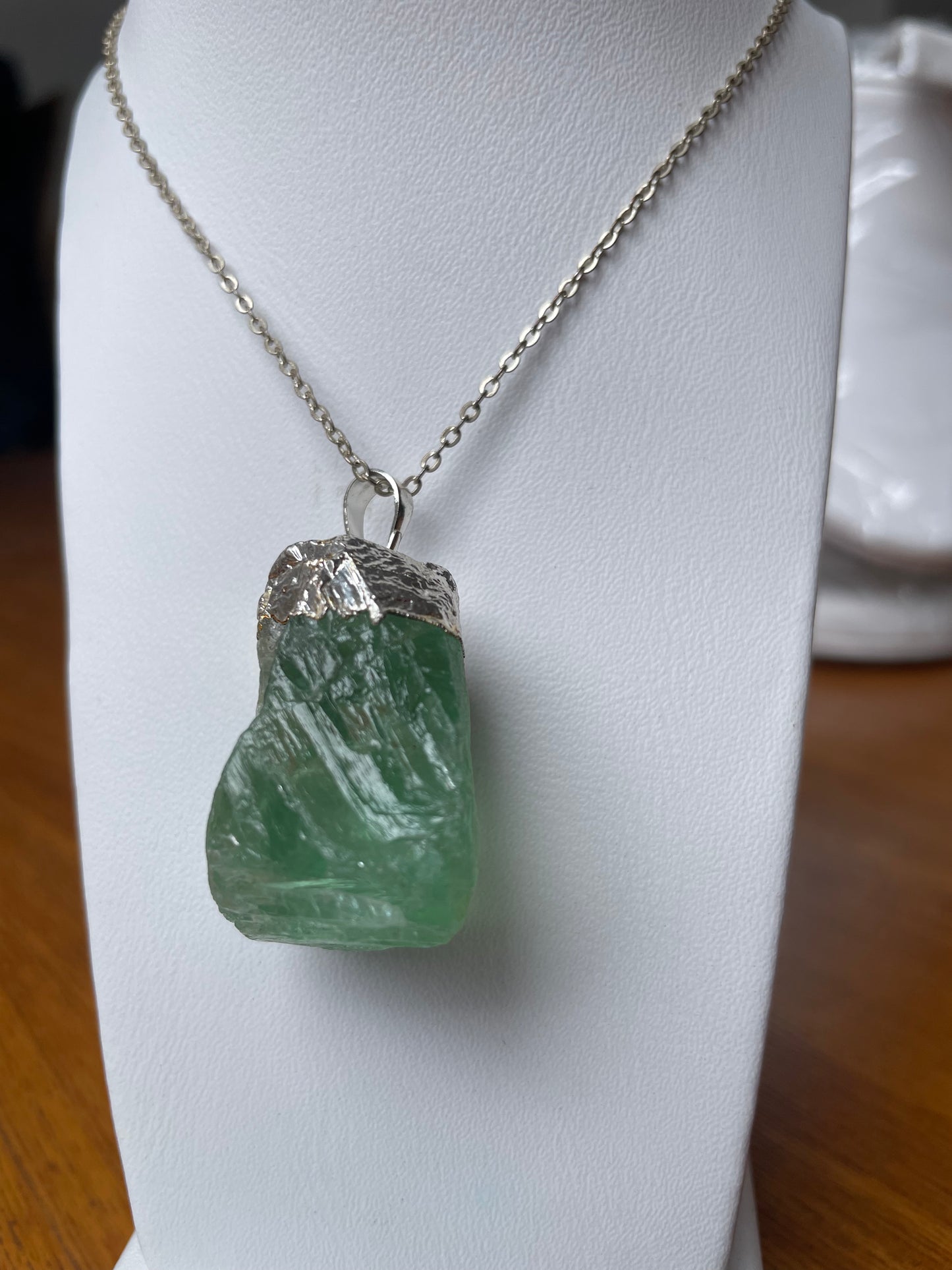 COLLAR QUARZO CRISTAL EN BRUTO