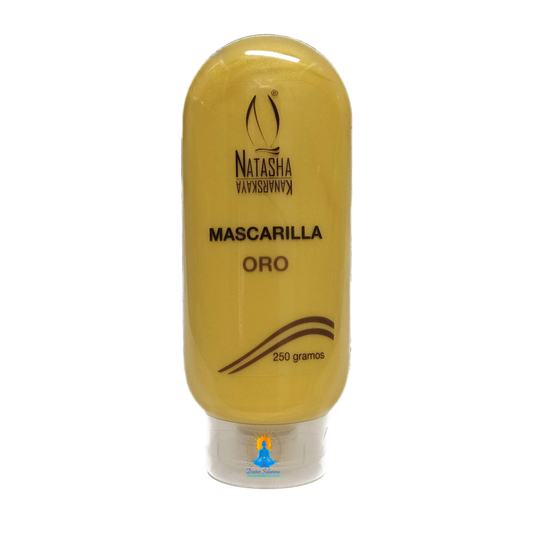 Mascarilla Oro Natasha Kanarskaya regula contenido de humedad en piel, revitalización facial y mejoramiento de la tonicidad cutánea.