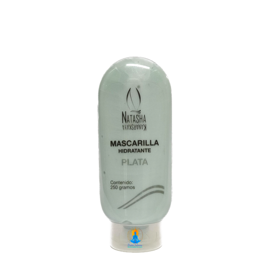 Mascarilla hidratante plata es antioxidante celular, antienvejecimiento cutaneo, reafirma musculos faciales, disminuye líneas expresion
